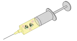 Size: 700x370 | Tagged: artist:pinkyvirus, cutie mark, derpibooru import, drug pony, drugs, fluttershy, needle, safe, shot, simple background, syringe, therapy, transparent background, vaccination, virus, wat