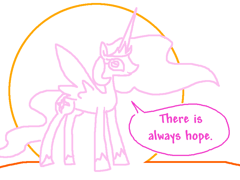 Size: 800x600 | Tagged: safe, artist:the weaver, derpibooru import, princess celestia, alicorn, pony, female, hope, looking at you, mare, motivational, positive ponies, simple background, solo, speech bubble, sweet dreams fuel, white background