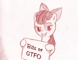 Size: 792x612 | Tagged: safe, artist:jaxonian, derpibooru import, apple bloom, pony, ask fapplebloom, solo, vulgar