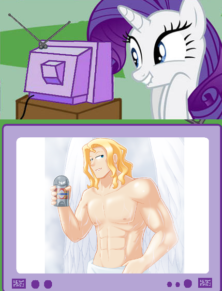 Size: 559x731 | Tagged: angel fetish, derpibooru import, exploitable meme, human, human fetish, lip bite, meme, obligatory pony, old spice, parody, primarch, primarch fetish, rarity, safe, sanguinius, sanguinius gets all the bitches, tv meme, warhammer 30k, warhammer 40k, warhammer (game)