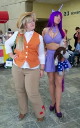 Size: 391x621 | Tagged: safe, artist:sarahn29, derpibooru import, applejack, twilight sparkle, human, cosplay, irl, irl human, photo