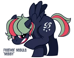 Size: 956x746 | Tagged: safe, artist:dbkit, derpibooru import, oc, oc:feather nebula, unofficial characters only, pegasus, pony, filly, offspring, parent:dumbbell, parent:rainbow dash, parents:dumbdash, solo