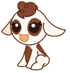 Size: 326x341 | Tagged: artist:itoruna-the-platypus, calf, cow, daisy jo, derpibooru import, safe, solo, younger
