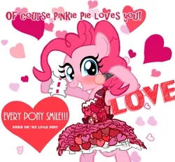 Size: 599x556 | Tagged: safe, artist:momo, derpibooru import, pinkie pie, pony, bipedal, clothes, cute, diapinkes, dress, solo