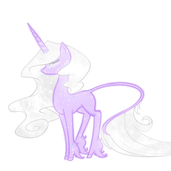 Size: 900x900 | Tagged: safe, artist:couratiel, derpibooru import, oc, oc:monoceros, unofficial characters only, classical unicorn, pony, unicorn, constellation, leonine tail, pretty, purple, simple background, solo, stars, tall, unshorn fetlocks, white background