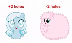 Size: 743x450 | Tagged: semi-grimdark, suggestive, derpibooru import, oc, oc:fluffle puff, oc:snowdrop, unofficial characters only, pegasus, pony, blind joke, eye scream, female, filly, implied foalcon, implied skullfucking, two extra holes, we are going to hell