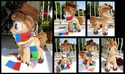 Size: 1160x689 | Tagged: artist:fireflytwinkletoes, derpibooru import, doctor who, fourth doctor, irl, photo, plushie, ponified, safe, solo