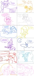 Size: 1602x3612 | Tagged: safe, artist:the weaver, derpibooru import, angel bunny, applejack, big macintosh, fluttershy, pinkie pie, princess celestia, princess luna, rainbow dash, rarity, spike, trixie, twilight sparkle, earth pony, pony, apple, applebucking, book, bowl, cloud, comic, depression, despair, dialogue, eyes closed, feels, female, hope, looking at you, male, mane seven, mane six, mare, moon, motivation, motivational, open mouth, public service announcement, sewing, sewing machine, simple background, smiling, stallion, sun, tree, uplifting, weaver you magnificent bastard, white background
