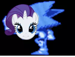 Size: 960x720 | Tagged: safe, derpibooru import, rarity, creepy, fun is infinite, image, jpeg, sonic cd, sonic the hedgehog, sonic the hedgehog (series)