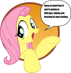 Size: 1024x1056 | Tagged: bad advice fluttershy, chicago, derpibooru import, edit, exploitable meme, fluttershy, idw, meme, safe, solo, this will end in tears