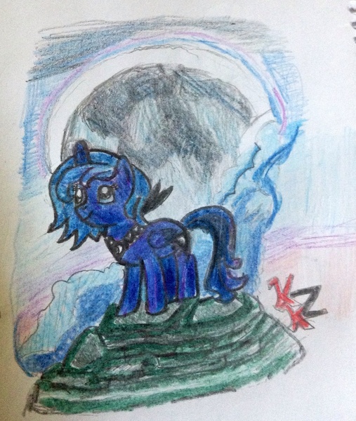 Size: 1482x1753 | Tagged: safe, artist:dassboshit, artist:karmakstylez, derpibooru import, princess luna, night, princess, solo