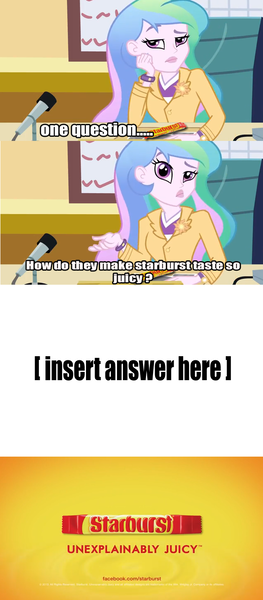 Size: 636x1452 | Tagged: safe, derpibooru import, princess celestia, equestria girls, cutie mark accessory, meme, principal celestia, starburst (candy)