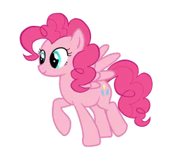 Size: 550x500 | Tagged: safe, artist:luxleberry, derpibooru import, pinkie pie, pegasus, pony, hilarious in hindsight, pegasus pinkie pie, race swap, simple background, solo, transparent background, vector