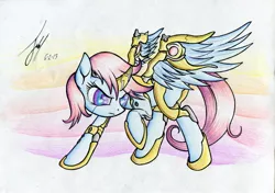 Size: 1676x1178 | Tagged: artist:jacquibim, art trade, colored pencil drawing, derpibooru import, lightmare, oc, oc:stargazer, safe, solo, traditional art, unofficial characters only