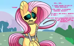 Size: 1280x805 | Tagged: artist:extradan, derpibooru import, flutterbot, fluttershy, robot, safe, solo, text, tumblr