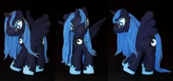 Size: 800x375 | Tagged: artist:onehitwonder, crochet, derpibooru import, irl, photo, plushie, princess luna, safe, solo