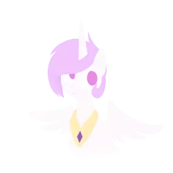 Size: 1067x1067 | Tagged: safe, artist:cw, derpibooru import, princess celestia, pony, alternate hairstyle, female, mare, minimalist, short hair, simple background, solo, transparent background, vector