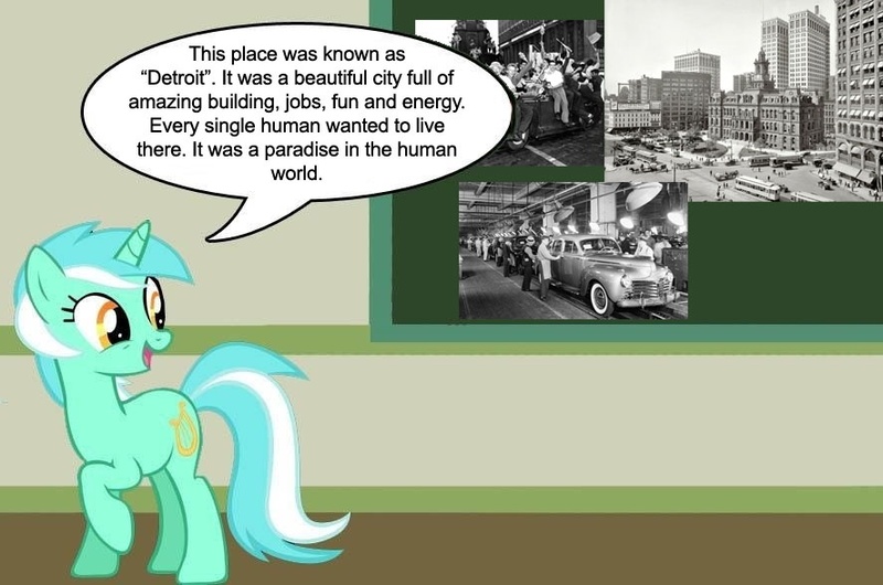 Size: 887x588 | Tagged: chalkboard, derpibooru import, detroit, human studies101 with lyra, lyra heartstrings, meme, safe