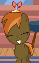 Size: 330x530 | Tagged: dead source, safe, derpibooru import, button mash, earth pony, pony, animated, buttonbetes, colt, cute, explicit source, eyes closed, foal, male, mutton bash, singing, solo, talking, the fresh prince of mutton, youtube link