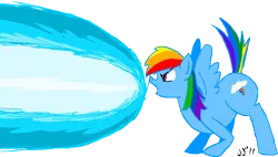 Size: 782x444 | Tagged: safe, artist:herpydooves, derpibooru import, rainbow dash, hyper beam, shoop da whoop, solo