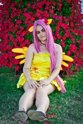 Size: 640x960 | Tagged: artist:bakakawaicosplay0o0, cosplay, derpibooru import, fluttershy, human, irl, irl human, photo, safe, solo