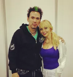 Size: 1023x1079 | Tagged: derpibooru import, human, irl, irl human, jason david frank, photo, power rangers, safe, tara strong