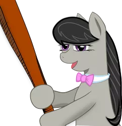 Size: 921x952 | Tagged: safe, artist:haetran, derpibooru import, octavia melody, earth pony, pony, bipedal, costanza face, open mouth, simple background, solo, transparent background, vector