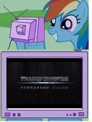 Size: 584x776 | Tagged: beast hunters, derpibooru import, exploitable meme, meme, obligatory pony, predacons rising, rainbow dash, safe, transformers, transformers prime, tv meme