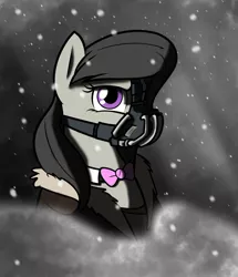 Size: 1280x1485 | Tagged: artist:grinning-alex, bane, derpibooru import, octavia melody, ponified, safe, snow, snowfall, solo, the dark knight rises