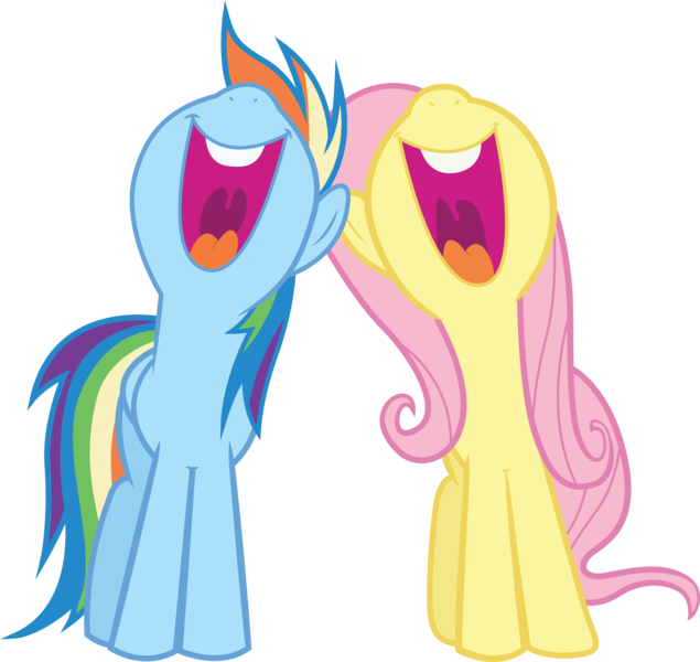 Size: 7514x7095 | Tagged: absurd resolution, artist:quanno3, derpibooru import, find a pet song, fluttershy, may the best pet win, rainbow dash, safe, simple background, singing, transparent background, vector, volumetric mouth