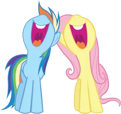 Size: 7514x7095 | Tagged: absurd resolution, artist:quanno3, derpibooru import, find a pet song, fluttershy, may the best pet win, rainbow dash, safe, simple background, singing, transparent background, vector, volumetric mouth