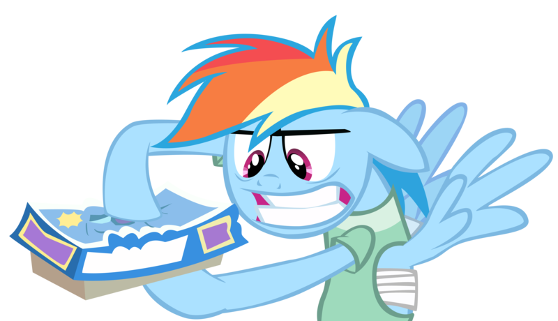 Size: 6084x3500 | Tagged: safe, artist:thelawn, derpibooru import, rainbow dash, pegasus, pony, read it and weep, absurd resolution, battlecloud, board game, faic, hospital gown, simple background, solo, transparent background, vector