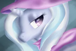 Size: 1095x730 | Tagged: safe, artist:nsslayer, derpibooru import, trixie, pony, unicorn, female, mare, smiling, solo