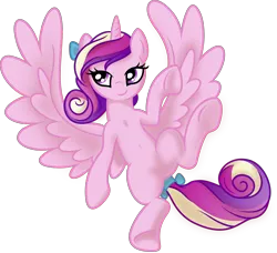 Size: 8786x8000 | Tagged: absurd resolution, artist:kp-shadowsquirrel, artist:theponymuseum, derpibooru import, featureless crotch, female, princess cadance, simple background, solo, solo female, suggestive, transparent background, vector