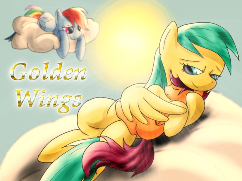 Size: 1024x768 | Tagged: artist:jabbie64, cloud, derpibooru import, rainbow dash, safe, scootaloo, scootalove, sleeping, sun, sunshower raindrops