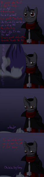 Size: 800x3195 | Tagged: artist:lesang, comic:blood and diamonds, derpibooru import, frown, gritted teeth, oc, old version, on back, open mouth, rarity, safe, smirk, tumblr, unamused, vampire, vampony, wide eyes