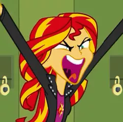 Size: 254x251 | Tagged: safe, derpibooru import, screencap, sunset shimmer, equestria girls, cropped, faic, solo, yelling
