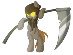 Size: 1025x780 | Tagged: artist:drawntildawn, batman, dc comics, derpibooru import, ponified, safe, scarecrow, scythe, solo, the scarecrow