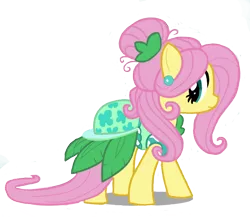 Size: 800x693 | Tagged: alternate hairstyle, artist:schnuffitrunks, clothes, derpibooru import, dress, fluttershy, safe, solo