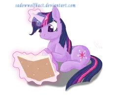 Size: 904x748 | Tagged: safe, artist:sadowwolfkact, derpibooru import, twilight sparkle, reading, solo