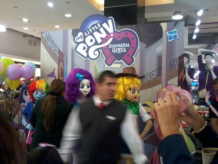 Size: 720x540 | Tagged: safe, derpibooru import, applejack, rainbow dash, rarity, human, equestria girls, clothes, cosplay, costume, irl, irl human, kigurumi, nightmare fuel, peruvian nightmare squad, photo