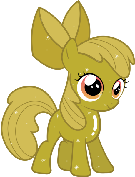 Size: 6130x8009 | Tagged: absurd resolution, apple bloom, artist:silentmatten, derpibooru import, luster dust, luster dust-ified, safe, simple background, solo, transparent background, vector