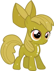 Size: 6130x8009 | Tagged: absurd resolution, apple bloom, artist:silentmatten, derpibooru import, luster dust, luster dust-ified, safe, simple background, solo, transparent background, vector