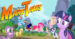 Size: 1224x653 | Tagged: applejack, artist:flare-chaser, crossover, derpibooru import, duck tales, fluttershy, mane seven, mane six, pinkie pie, rainbow dash, rarity, safe, scrooge mcduck, spike, twilight sparkle