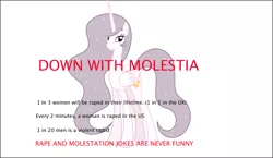 Size: 1359x790 | Tagged: 1000 hours in ms paint, background pony strikes again, derpibooru import, down with molestia, drama, false statistics, princess celestia, princess molestia, rape, semi-grimdark, suggestive, text