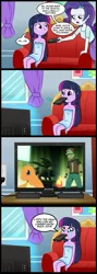 Size: 713x2000 | Tagged: safe, artist:madmax, derpibooru import, edit, twilight sparkle, charmander, equestria girls, comic, exploitable meme, i pity the dead who can no longer know such joys, meme, obligatory pony, pokémon, pokémon origins, pokémon trainer, red, tv meme, what's wrong with this place, youtube link