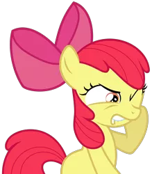 Size: 7450x8500 | Tagged: absurd resolution, apple bloom, artist:radiationalpha, cute, derpibooru import, faic, glare, hnnng, lip bite, safe, simple background, solo, thinking, transparent background, vector, wink