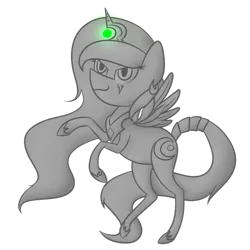 Size: 894x894 | Tagged: safe, artist:ikyukyu, derpibooru import, oc, unofficial characters only, alicorn, pony, alicorn oc, solo, statue, stone