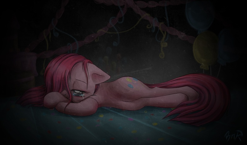 Size: 2550x1493 | Tagged: artist:theunununium, crying, derpibooru import, pinkamena diane pie, pinkie pie, sad, safe, solo