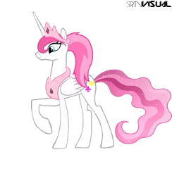 Size: 699x716 | Tagged: safe, artist:illumnious, derpibooru import, oc, unofficial characters only, alicorn, pony, alicorn oc, simple background, solo, transparent background, vector